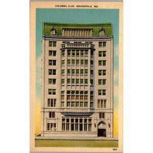 Columbia Club Indianapolis Indiana Linen Unposted PC332